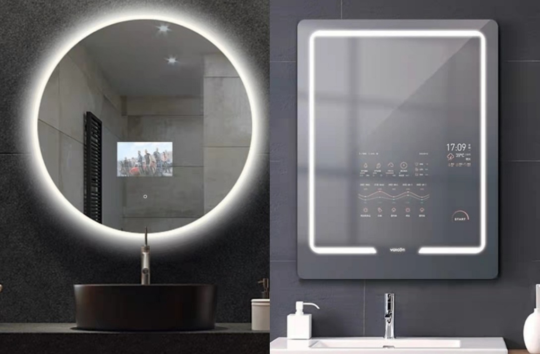 backlit mirror