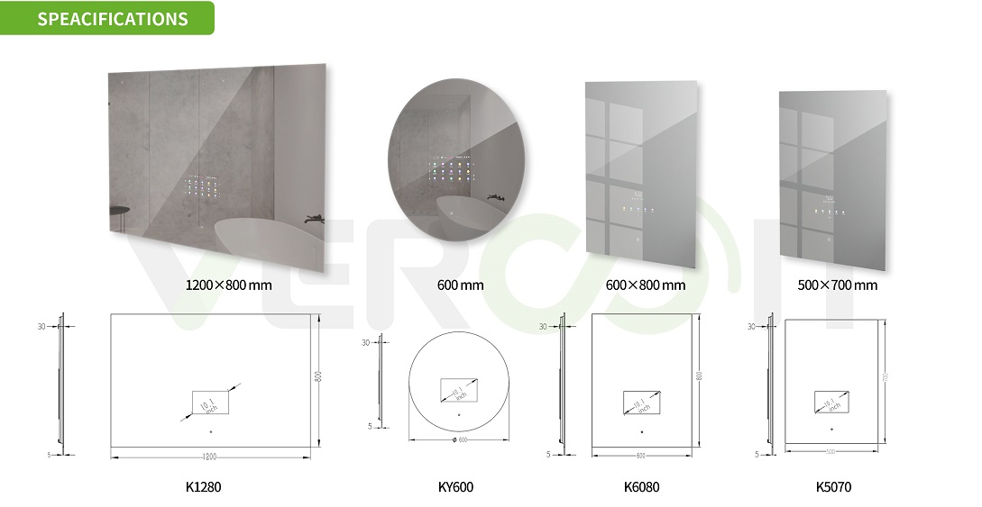 backlit mirror bathroom
