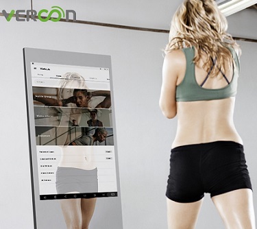 フィットネストレーニング用Fitbathmirrorジムスマートミラー